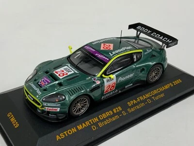1/43 IXO Aston Martin DBR9  2005 Spa- Francorchamps car #28  GTM029. CS2173 - Image 1 of 4