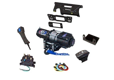 Kit de cabrestante y placa de montaje Polaris 900 Ranger 2013-2019 4500 lb KFI UTV doble Foto 1 de 4