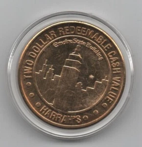 Nevada, Reno: Harrah's Casino Hotel 2.00 Slot Token, Empire State Build - Bild 1 von 2