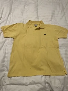 BONITA Camisa Polo Lacoste Para Hombres Manga Amarillo Sólido Talla 5 Grande L - Imagen 1 de 9