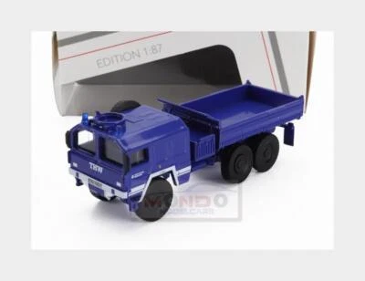 1:87 SCHUCO Man Kat1 5T. Truck Thw 3-Assi 1969 Blue 452679400 - Immagine 1 di 2