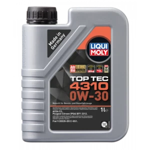 OLIO MOTORE LIQUI MOLY TOP TEC 4310 0W-30 - 2361 ACEA C2 - Foto 1 di 1