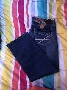 TK Axel Mens Jeans Slim Boot Cut Stretch Denim Med Wash Blue Size:40x32 NWT - Picture 1 of 9