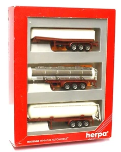Herpa...#7585 3 Tank Trailers 1/87 (MIB) - Picture 1 of 10