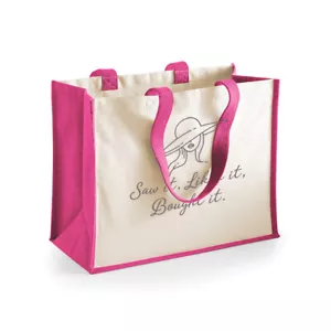 Bolso de Mano Algodón Lona Compras Divertido Reutilizable Hombro Regalo para Mujeres Presente - Imagen 1 de 19