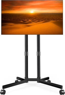 Rolling TV Stand for 32-75 Inch LCD LED 4K Tvs Holds up to 99 Lbs, Outdoor TV St - Image 1 of 4