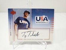 2004 Upper Deck USA Baseball RC Signatures Black Ink /595 Troy Tulowitzki Auto
