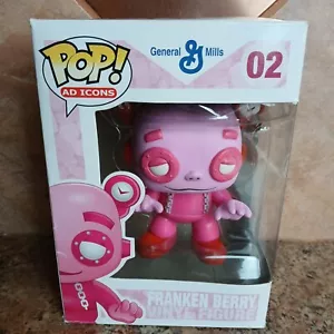GEWÖLBT Funko POP AD ICONS General Mills 02 FRANKEN BERRY mit Schutz BESCHÄDIGT - Bild 1 von 10
