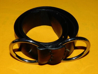 CINTURÓN MUJER GAP CUERO GENUINO NEGRO TALLA M. Foto 1 de 4