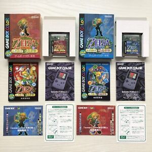 Legend of Zelda Oracle of Seasons and Ages Set Nintendo Gameboy Color Japan
