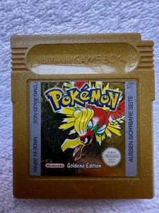 Nintendo Gameboy Pokémon GOLDENE (GOLD) EDITION GERMAN VERSION Authentic Saves - Picture 1 of 4