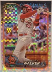 Jordan Walker 2024 Topps Chrome #212 X-Fractor Refractor St. Louis Cardinals - Picture 1 of 2
