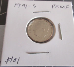 1991 S Proof Roosevelt Dime San Francisco - Picture 1 of 2