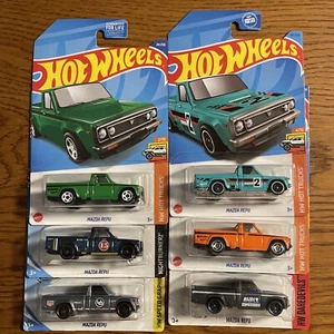 HOT WHEELS 2015-2023 LOT OF 6 DIFFERENT MAZDA REPU MINI TRUCK - Picture 1 of 13