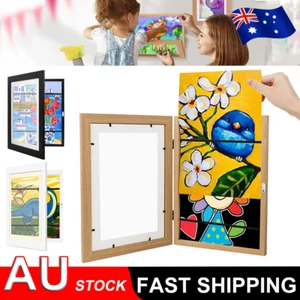Kids Art Frames Children Art Projects Wooden Artwork Display Hold 150 Pictures - Picture 1 of 19