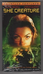 She Creature (Rare Factory Sealed Promo VHS Screener Watermarks) Rufus Sewell - Picture 1 of 2