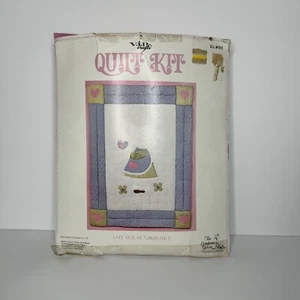 VIP Crafts The Gingham Goose Amy Sue Sunbonnet 1979 Quilt Kit #001 Rare - Opened - Picture 1 of 12