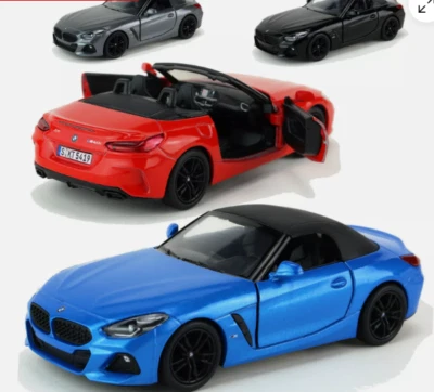 KINSMART BMW Z4 Cabrio Modellauto Roadster 1:34 Spielzeug Sportwagen 13cm