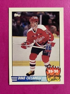 🐶 1990-91 Topps Team Scoring Leaders Dino Ciccarelli #6 Washington Capitals - Picture 1 of 2