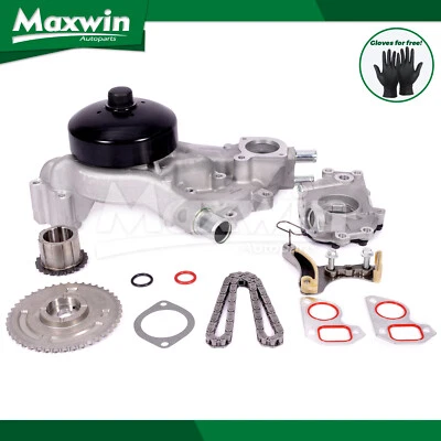 Kit de cadena de distribución bomba de agua de aceite apta 06-17 Chevrolet Silverado Express GMC Savana Foto 1 de 4