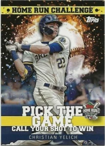 2022 Topps Series 1 Home Run Challenge HRC-8 Christian Yelich Brewers - Picture 1 of 1
