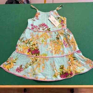 Vineyard Vines Blue and Yellow Tiered Ruffled Sundress - Picture 1 of 4