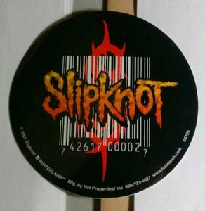 SLIPKNOT CÓDIGO DE BARRAS LOGO CASCO REDONDO BICICLETA TABLA ESTUCHE PEGATINA - Imagen 1 de 1