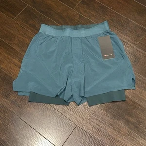 NWT! lululemon Vented Tennis Short 6” Mens Size M GRNJ/DPTD Relaxed Fit - Picture 1 of 7