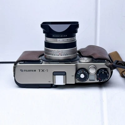 45mm Black Aluminum Lens Hood with Cover For Hasselblad Xpan Fujifilm  TX-1 - Image 1 of 4