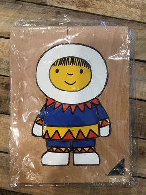 Rompecabezas de madera Ravensburger 8 piezas esquimal vintage años 70 Foto 1 de 4