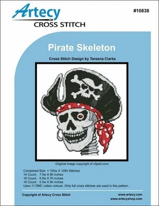 Pirate Skeleton by Artecy cross stitch pattern - Picture 1 of 1