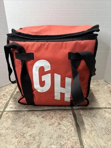 Grubhub offizielle große 14"x13"x9" isolierte Lebensmittel Lieferung Tragetasche rot - Bild 1 von 13