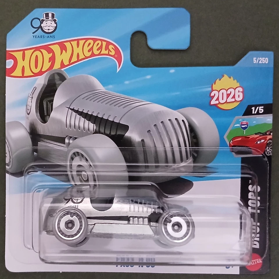 HOT WHEELS 2026 PASS 'N GO, PLATA, TARJETA CORTA. Foto 1 de 1