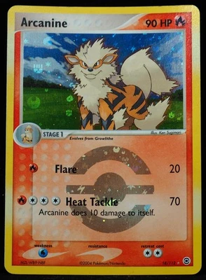 Arcanine #18 NM Reverse Holo Pokemon Card - Image 1 of 3
