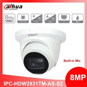 Original Dahua IPC-HDW2831TM-AS-S2 Starlight 8MP 4K POE IP Camera Dome IR 3.6mm - Picture 1 of 9