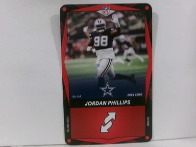 2025 Uno Elite CORE EDITION BASE RED- #143 JORDAN PHILLIPS - Image 1 of 2