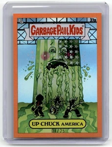 2024 Topps Garbage Pail Kids Green Day #37a Up Chuck America Orange Foil #/25 - Picture 1 of 2