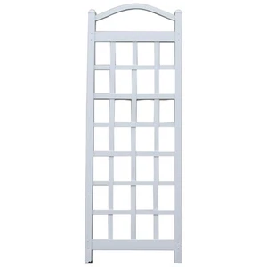 Dura-Trel Cambridge Vinyl Trellis, Outdoor Plant Support Frame, 28" x 76", Wh... - Picture 1 of 7