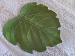 Lote De 12 Platos De Aperitivo Verde Ensalada Melamina Precio Hoja - Imagen 1 de 9