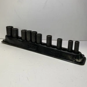 Snap On 10 Piece 3/8” Drive Metric Deep 12-Point Impact Socket Set 9mm - 24mm - Picture 1 of 7