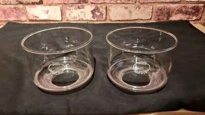 TILLEY X246B PYREX 171 GLASS SHADE GLOBE STORMLIGHT PARAFFIN PRESSURE LAMP x 2 - Image 1 of 4