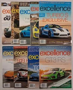 Excellence The Magazine About Porsche 2018 Full Year Lot Set Of 9 Gret Condition - Bild 1 von 23