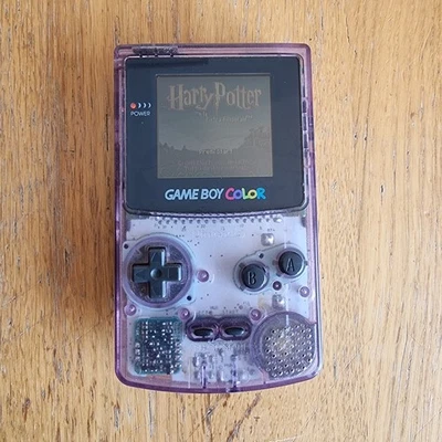 Console Nintendo Game Boy Color Viola TRASPARENTE FUNZIONANTE - Immagine 1 di 4