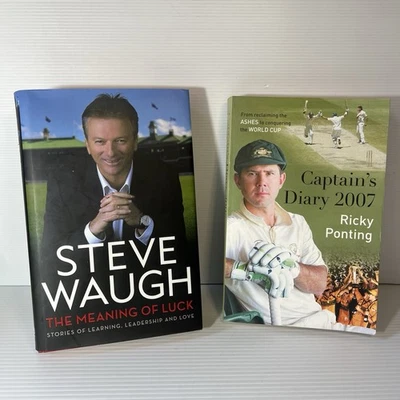 The Meaning of Luck by Steve Waugh Hardcover & Captains Diary Ricky Ponting Book - image 1 of 4