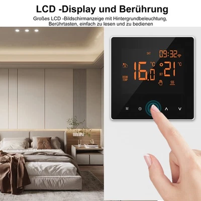 Thermostat Digital WiFi LCD Display Raumregler  Raumthermostat Fußbodenheizung - Bild 1 von 4