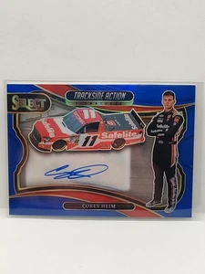 Corey Heim 2025 Select Trackside Action Blue Prizm Auto /99 Autograph NASCAR - Picture 1 of 2