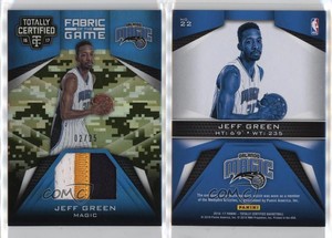 2016 Panini Totally Certified Fabric of the Game Materials Camo /25 Jeff Green