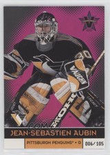 2000-01 Pacific Vanguard Holographic Purple /105 Jean-Sebastien Aubin #78