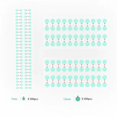 1000PCS/Kit DA30 For iPhone Camera Protective Sticker Dust Proof 7mm 12mm - Image 1 of 4