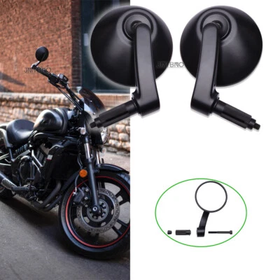 For Kawasaki Vulcan S 650 800 900 1500 Motorcycle Handle Bar End Mirrors 7/8'' - Image 1 of 4